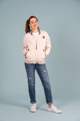 Henlie Full-Zip Sweatshirt Heather Oatmeal